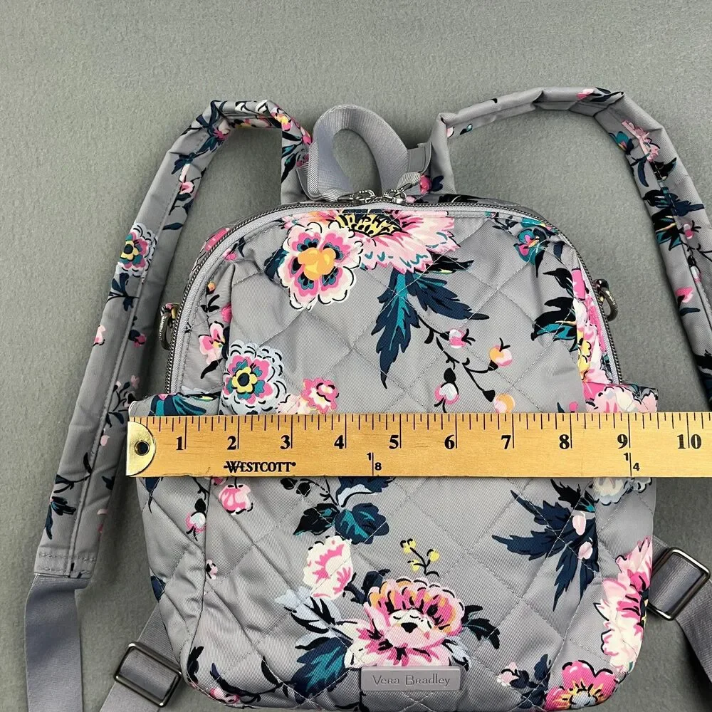 Vera Bradley Parisian Bouquet Performance Twill Convertible Small Backpack